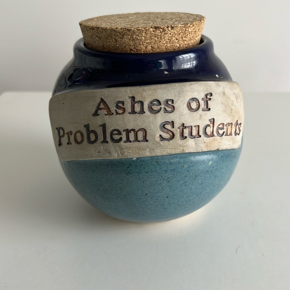 Handmade Pottery “Ashes of Problem Students”